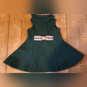 Janie and Jack Quilted Dress with Pink Stripe Belt